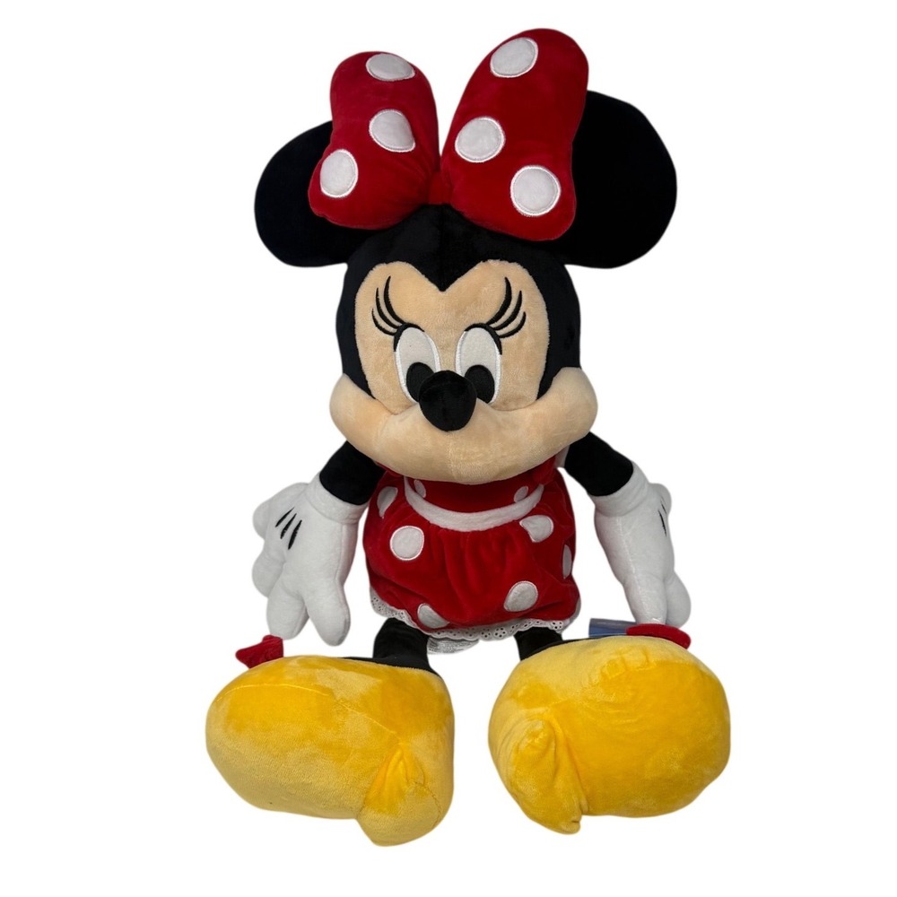 Disney On Ice Minnie Mouse Plush 27 Inch Feld Entertainment Red Polka Dot Dress